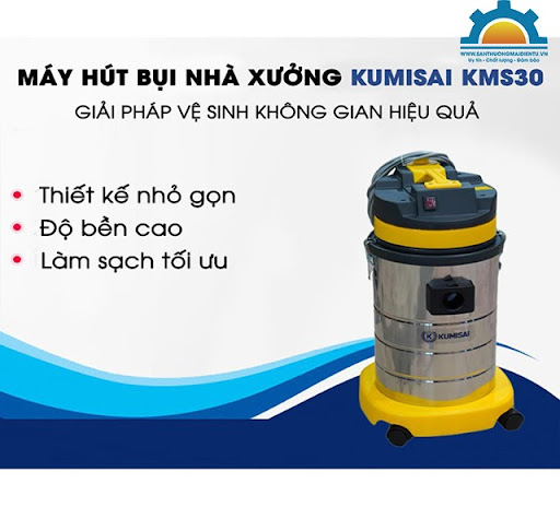 máy hút bụi công nghiệp 1500w Kumisai KMS 30