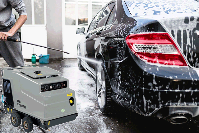 máy rửa xe bằng nước nóng IPC V200 MD-H 2015 PID