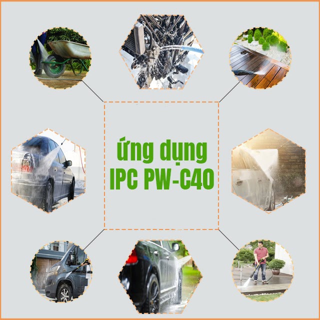 ứng dụng máy rửa xe cao áp IPC PW-C40 3 pha