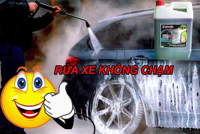 Cách rửa xe với hóa chất rửa xe không chạm Ekokemika BIO 30