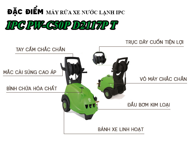 máy rửa xe IPC PW-C50P D2117P T
