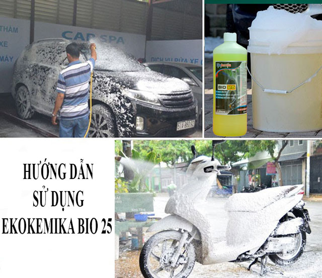 hướng dẫn sử dụng dung dịch rửa xe Ekokemika BIO 25