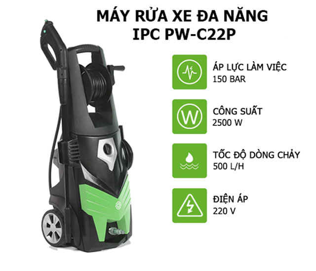 máy rửa xe đa năng IPC PW-C22P