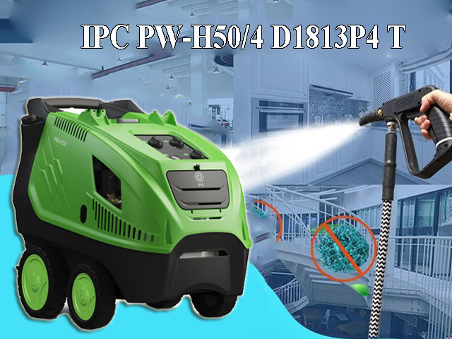Máy rửa xe nước nóng IPC PW-H50/4 D1813P4 T (4 bánh)