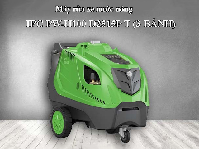 máy rửa xe nước nóng IPC PW-H100 D2515P T (3 bánh)