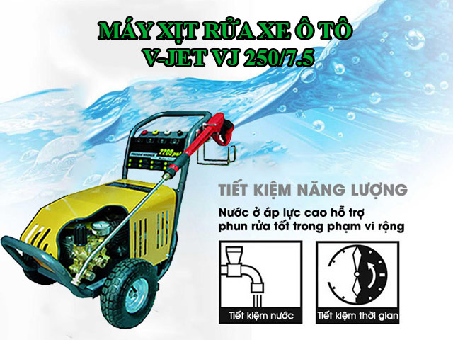 máy xịt rửa xe ô tô V-Jet VJ 250/7.5