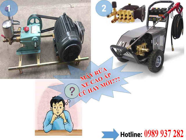 máy rửa xe cao áp cũ
