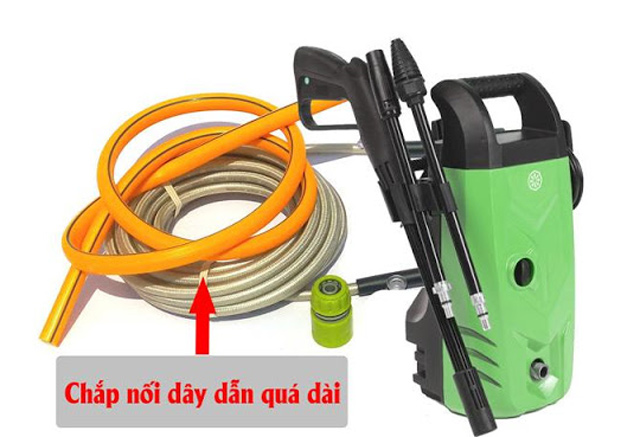 dây dẫn nước quá dài