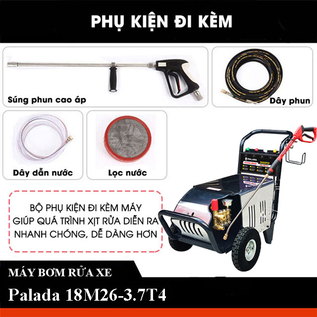 phụ kiện máy phun rửa xe Palada 18M26-3.7T4