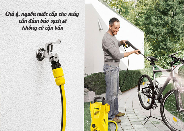 đảm bảo nguồn nước sạch cho máy rửa xe