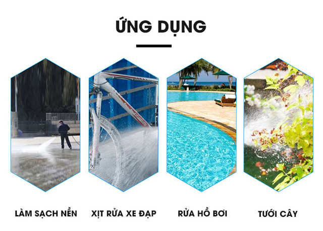 Ứng dụng của máy rửa xe cao áp V-Jet VJ 150/3.0