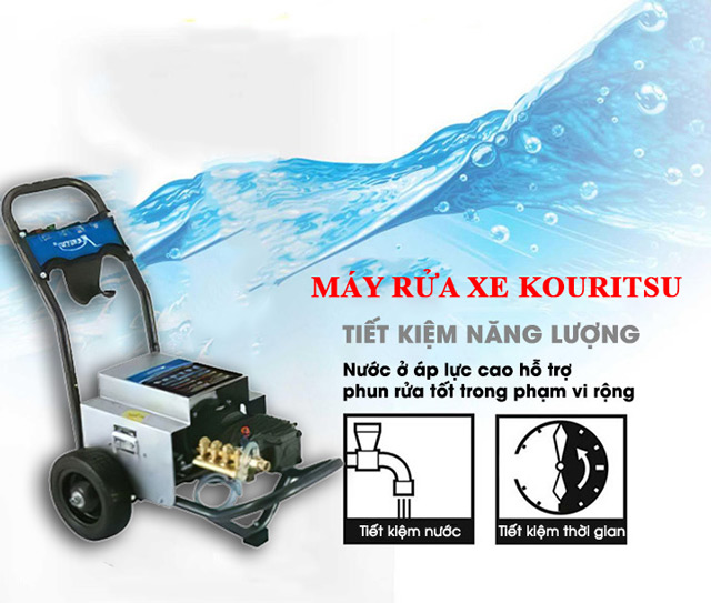 ưu điểm nổi bật của máy rửa xe Kouritsu