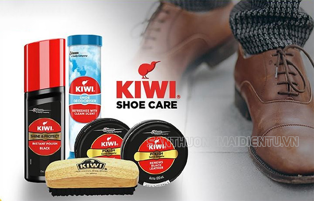 Giá xi đánh giày Kiwi khá rẻ chỉ khoảng 40.000 VNĐ