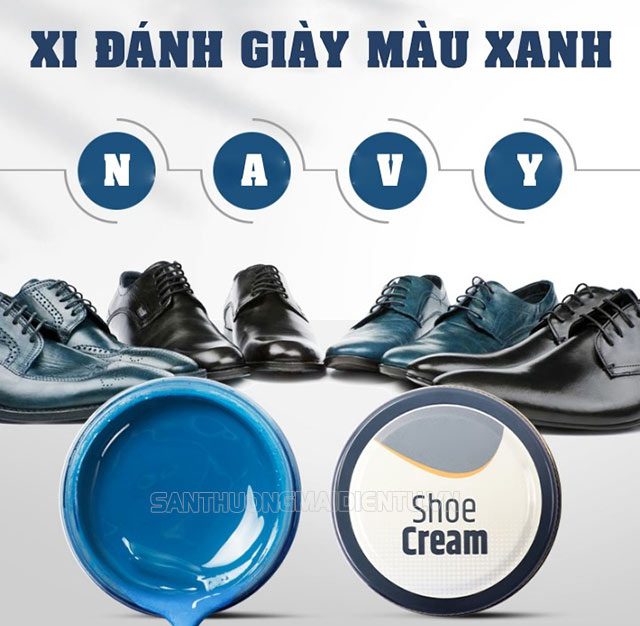 Xi đánh giày màu xanh có mấy loại?