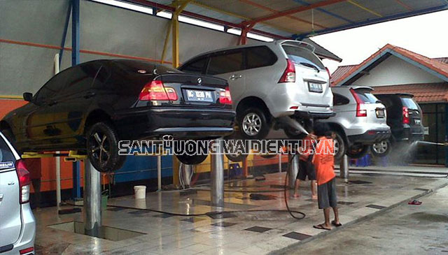 Phân loại cầu nâng 1 trụ rửa xe tại Việt Nam