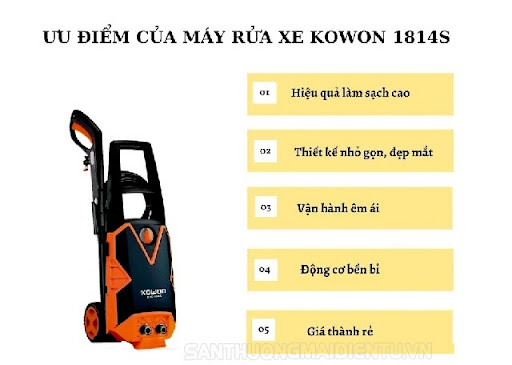 Model máy rửa xe Kowon 1814s
