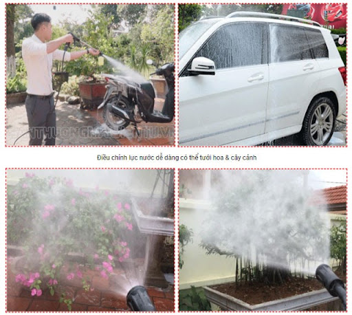 Chế độ phun có thể điều chỉnh để phù hợp với yêu cầu công việc khác nhau