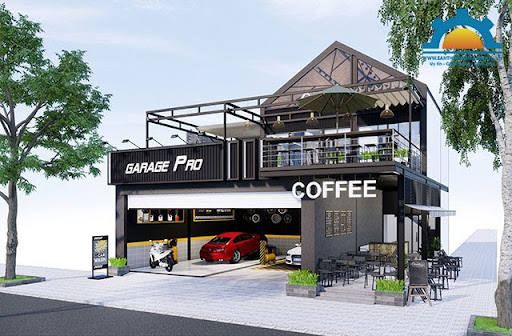 Thiết kế hợp lý, không gian rửa xe & cafe hài hòa