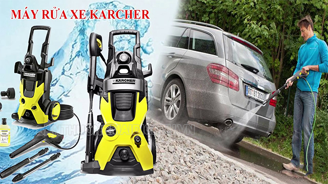 Máy rửa xe Karcher thích hợp sử dụng tại các tiệm rửa xe nhỏ