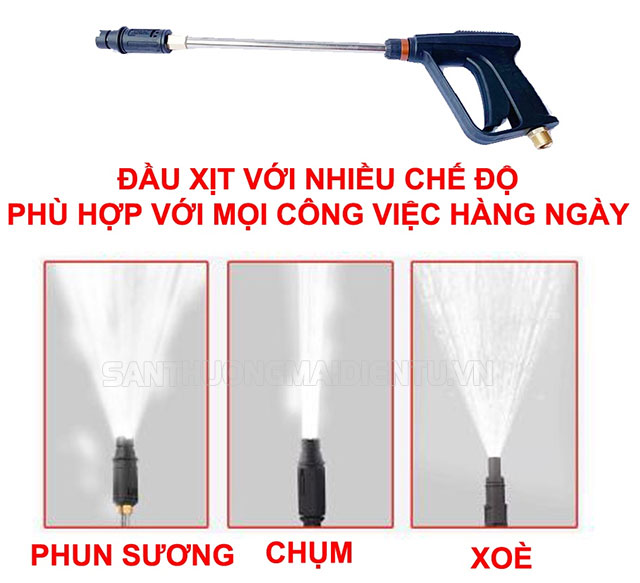 Rất nhiều chế độ phun phù hợp các công việc khác nhau