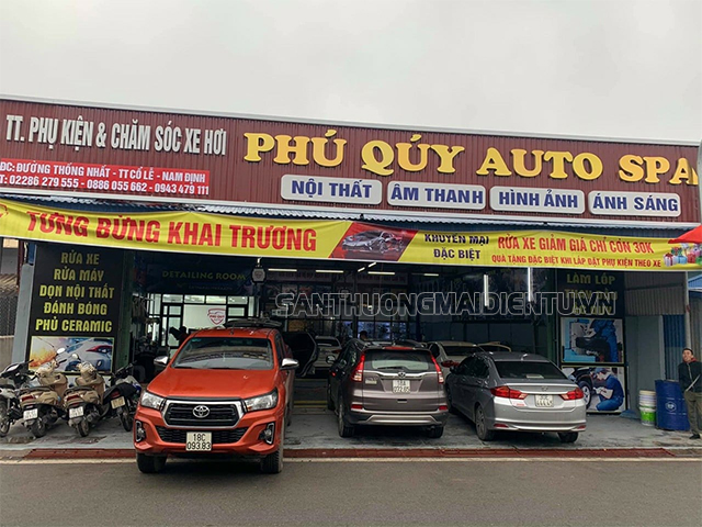 tiệm rửa xe Nam Định