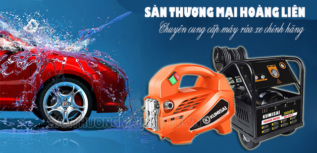 máy rửa xe Sàn thương mại Hoàng Liên!