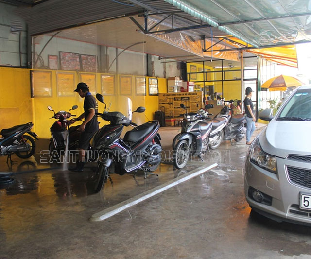 tiệm rửa xe Kon Tum