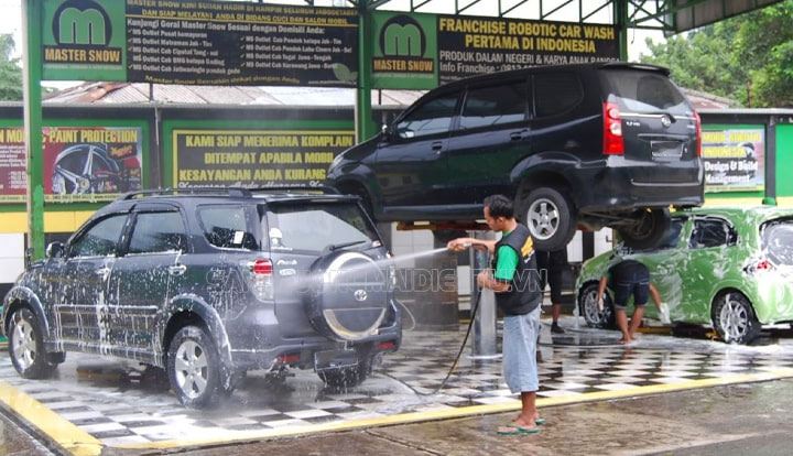 Địa bàn Nam Định mọc lên rất nhiều tiệm rửa xe