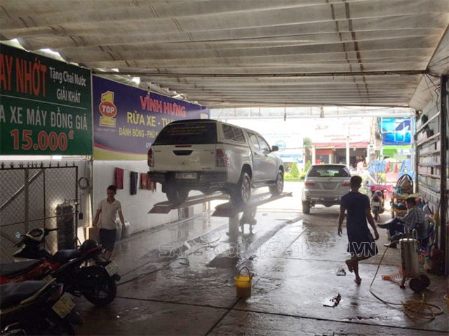 tiệm rửa xe ô tô Trà Vinh